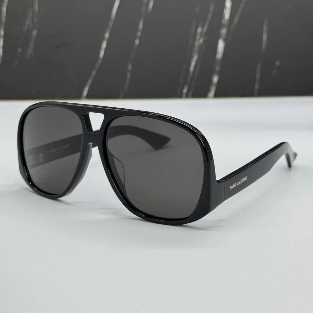 NEW SAINT LAURENT SL652/F SOLACE 001 UNISEX BLACK SUNGLASSES SL 652/F SOLACE 001